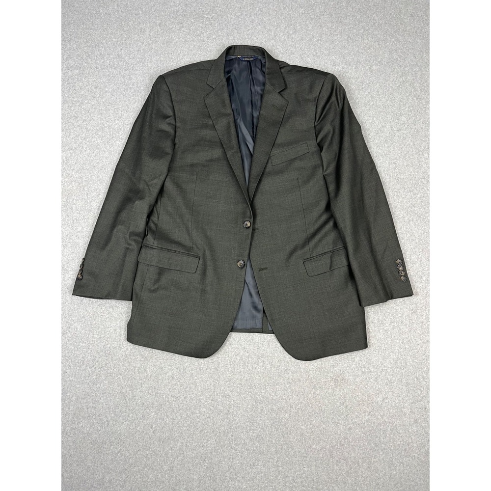 Brooks Brother Madison Blazer Mens 44 Gray 2 Button Saxxon Wool Sport Coat